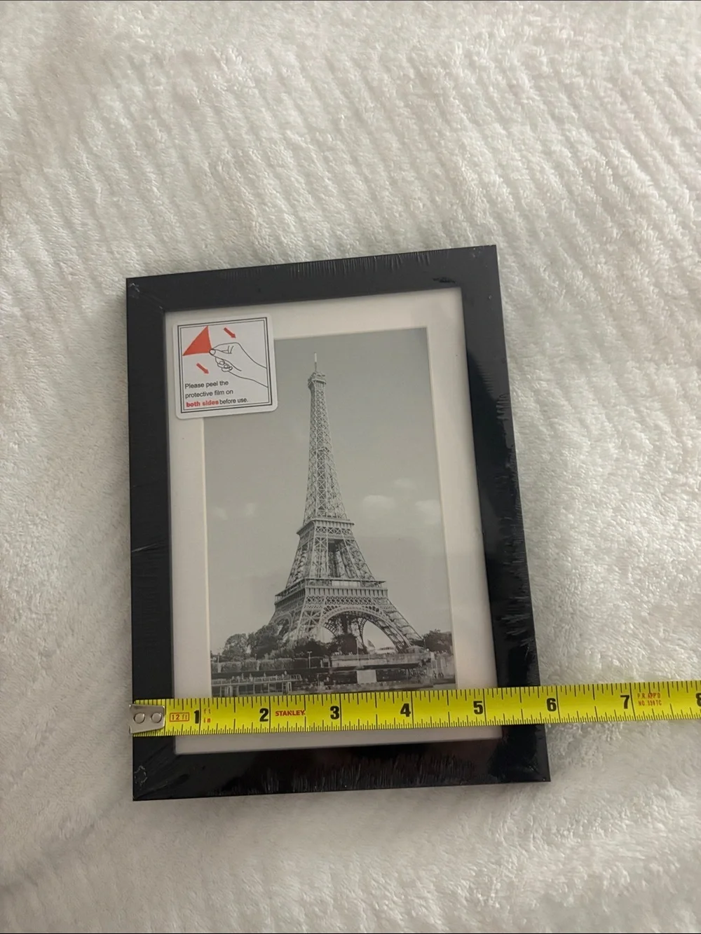 Black Picture Frame with White Mat - Classic Display